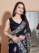 Picture of Elegant Georgette Black Saree