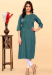 Picture of Lovely Cotton Light Slate Grey Kurtis & Tunic