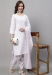 Picture of Gorgeous Cotton White Readymade Salwar Kameez