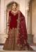 Picture of Exquisite Chiffon Maroon Anarkali Salwar Kameez