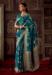 Picture of Statuesque Crepe & Silk Teal Saree