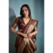 Picture of Beautiful Silk Dark Olive Green Saree