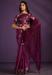 Picture of Resplendent Crepe & Satin & Silk Dark Magenta Saree