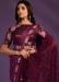 Picture of Resplendent Crepe & Satin & Silk Dark Magenta Saree