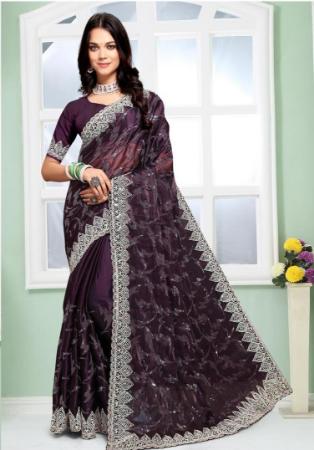 Picture of Fascinating Silk Purple Saree