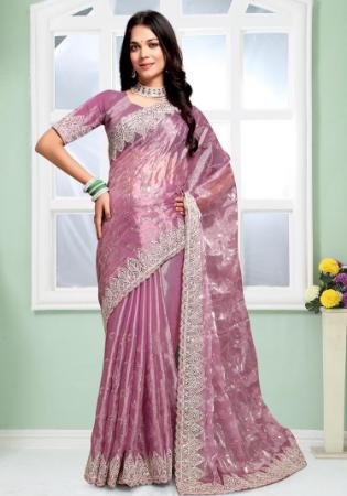 Picture of Well Formed Silk Rosy Brown Saree