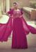 Picture of Chiffon & Silk Medium Violet Red Anarkali Salwar Kameez