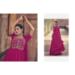 Picture of Chiffon & Silk Medium Violet Red Anarkali Salwar Kameez