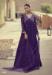 Picture of Chiffon & Silk Midnight Blue Anarkali Salwar Kameez