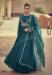 Picture of Appealing Chiffon & Silk Teal Anarkali Salwar Kameez