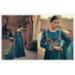 Picture of Appealing Chiffon & Silk Teal Anarkali Salwar Kameez