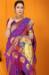 Picture of Excellent Silk Purple Saree