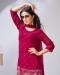 Picture of Georgette Medium Violet Red Readymade Salwar Kameez