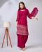 Picture of Georgette Medium Violet Red Readymade Salwar Kameez