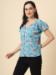 Picture of Charming Crepe Sky Blue Kurtis & Tunic