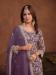 Picture of Georgette Medium Orchid Straight Cut Salwar Kameez