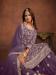 Picture of Georgette Medium Orchid Straight Cut Salwar Kameez