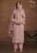 Picture of Organza Rosy Brown Straight Cut Salwar Kameez