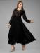 Picture of Excellent Georgette Black Readymade Gown