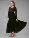 Picture of Resplendent Georgette Dark Olive Green Readymade Gown