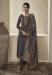 Picture of Well Formed Chiffon Dim Gray Straight Cut Salwar Kameez