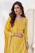 Picture of Alluring Chiffon Yellow Straight Cut Salwar Kameez