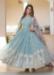 Picture of Elegant Georgette Cadet Blue Readymade Gown