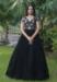 Picture of Comely Georgette Black Readymade Gown