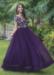 Picture of Well Formed Georgette Purple Readymade Gown