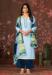 Picture of Cotton Light Steel Blue Straight Cut Salwar Kameez