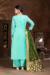 Picture of Cotton Light Steel Blue Straight Cut Salwar Kameez