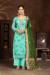 Picture of Cotton Light Steel Blue Straight Cut Salwar Kameez