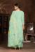 Picture of Organza Dark Sea Green Straight Cut Salwar Kameez