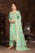 Picture of Organza Dark Sea Green Straight Cut Salwar Kameez