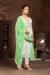 Picture of Rayon & Organza Off White Straight Cut Salwar Kameez