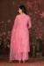 Picture of Rayon & Organza Light Coral Straight Cut Salwar Kameez