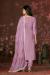 Picture of Chiffon Dark Magenta Straight Cut Salwar Kameez