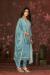 Picture of Chiffon Cadet Blue Straight Cut Salwar Kameez