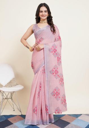 Picture of Delightful Cotton Thistle Saree