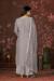 Picture of Radiant Chiffon Dark Grey Straight Cut Salwar Kameez