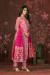 Picture of Chiffon Dark Salmon Straight Cut Salwar Kameez