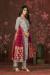 Picture of Elegant Chiffon Dark Grey Straight Cut Salwar Kameez