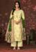 Picture of Stunning Chiffon Khaki Straight Cut Salwar Kameez