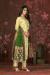 Picture of Stunning Chiffon Khaki Straight Cut Salwar Kameez