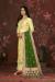 Picture of Stunning Chiffon Khaki Straight Cut Salwar Kameez