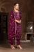 Picture of Sublime Chiffon Purple Straight Cut Salwar Kameez