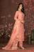 Picture of Statuesque Chiffon Salmon Straight Cut Salwar Kameez