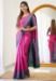 Picture of Gorgeous Silk Hot Pink Saree