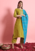 Picture of Cotton & Silk Olive Readymade Salwar Kameez