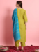 Picture of Cotton & Silk Olive Readymade Salwar Kameez